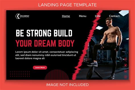 fitness landing pages template.